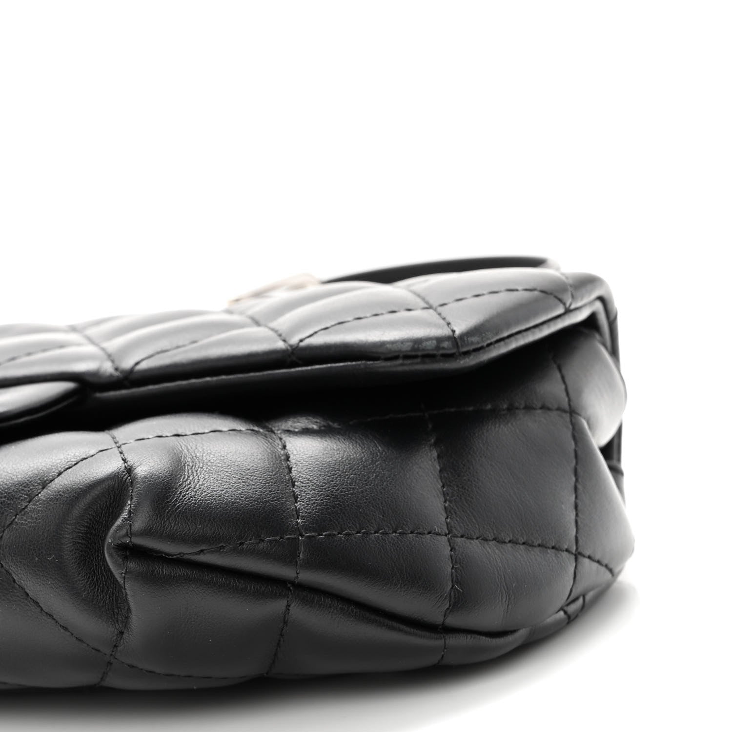 Chanel Calfskin Quilted CC Uniform Flap Belt Bag Black 8 of 8