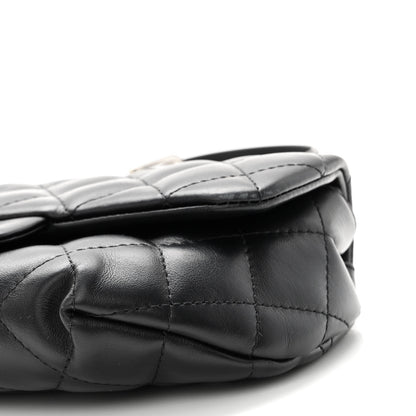 Chanel Calfskin Quilted CC Uniform Flap Belt Bag Black 8 of 8