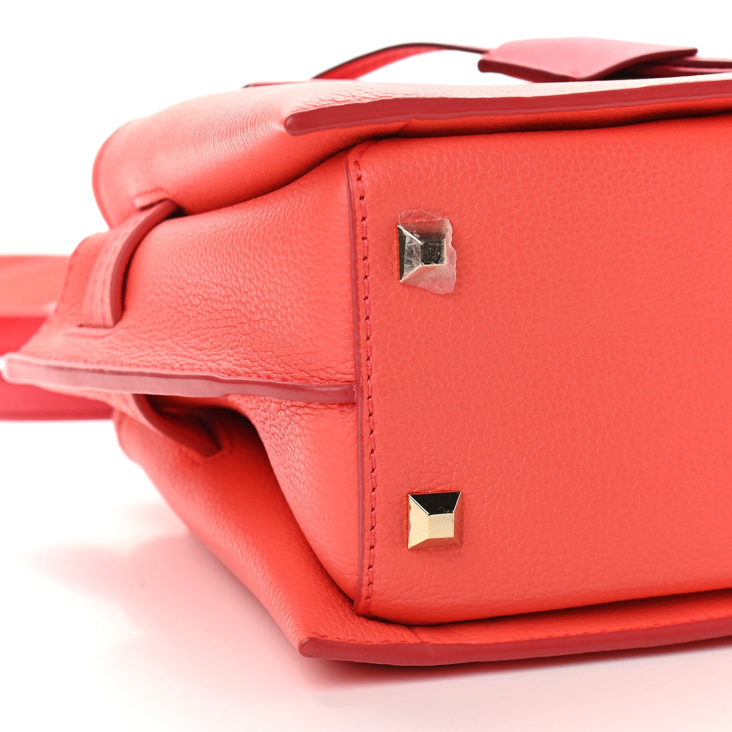 MCM Grained Calfskin Mini Neo Milla Tote Coral 7 of 8