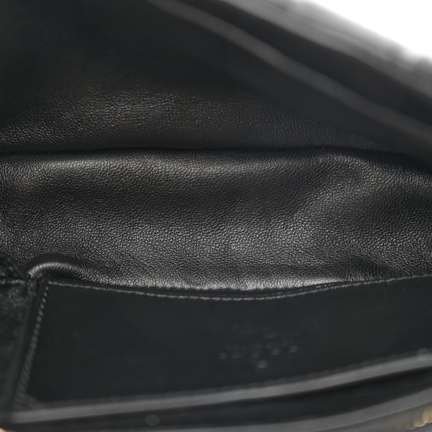 Gucci Lambskin Embossed Mini GG Milano Top Handle Shoulder Bag Black 5 of 11