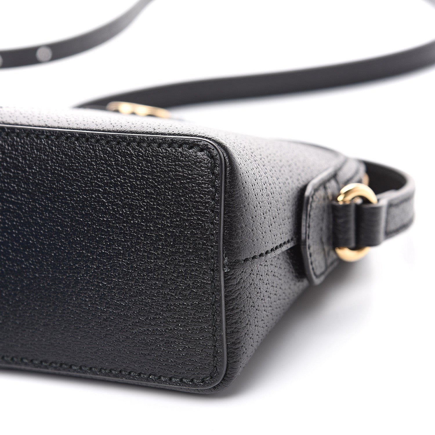Gucci Calfskin GG Web Small Ophidia Dome Shoulder Bag Black 8 of 8