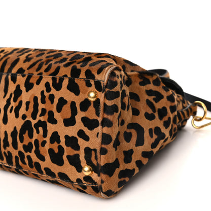 Prada Cavallino Leopard Print Tote Sabbia Moro 9 of 9