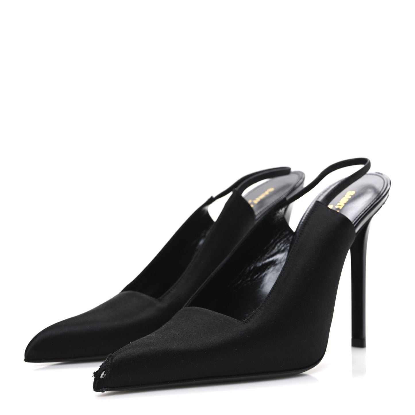 Raso Regale Raven 110 Slingback Pumps 37.5 Black