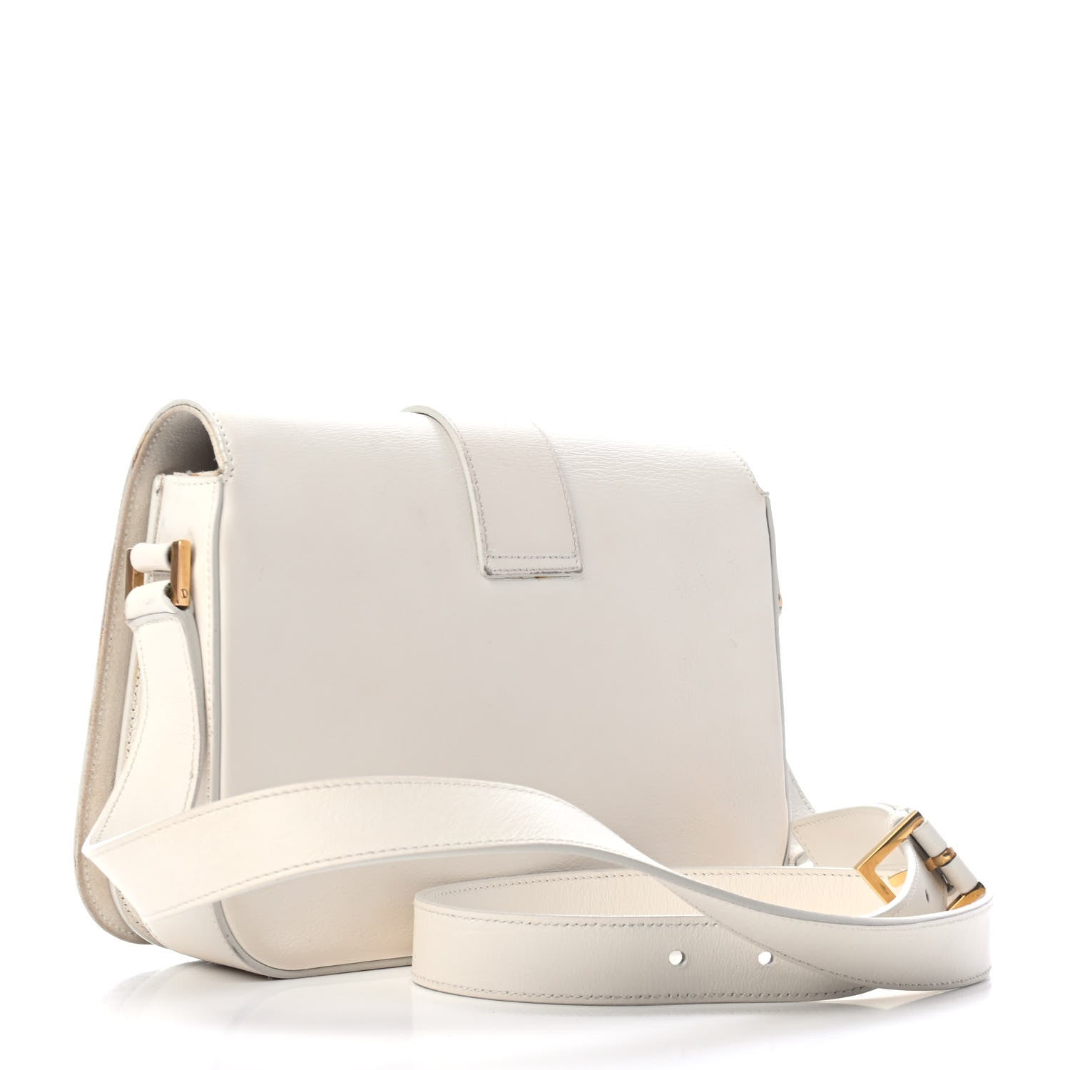 Saint Laurent Calfskin Classic Y Satchel White 2 of 5