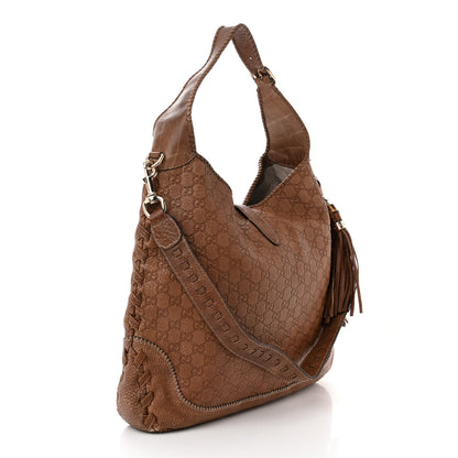 Gucci Guccissima Large New Jackie Hobo Light Brown 3 of 12