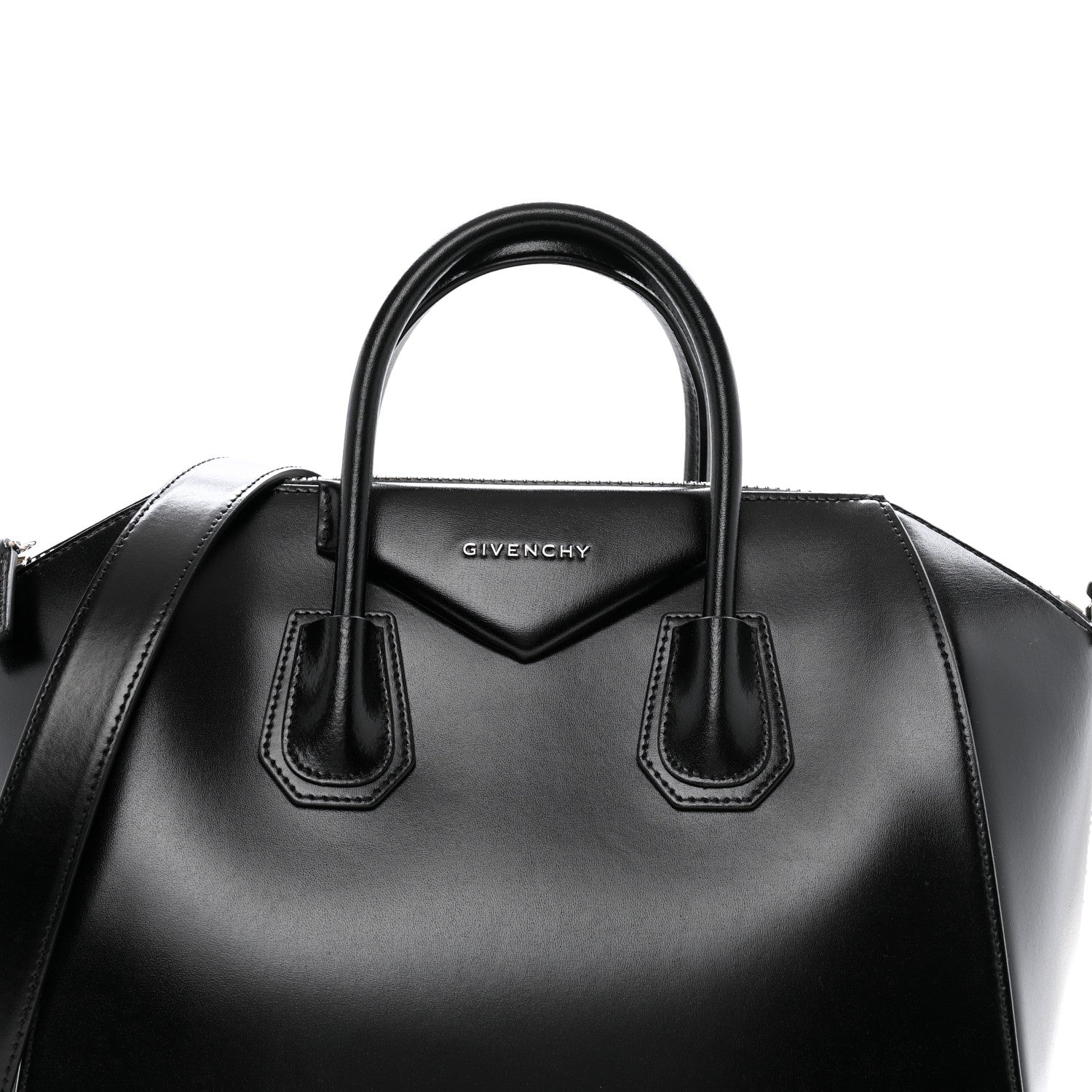 Givenchy Shiny Lord Calfskin Medium Antigona Black 8 of 10
