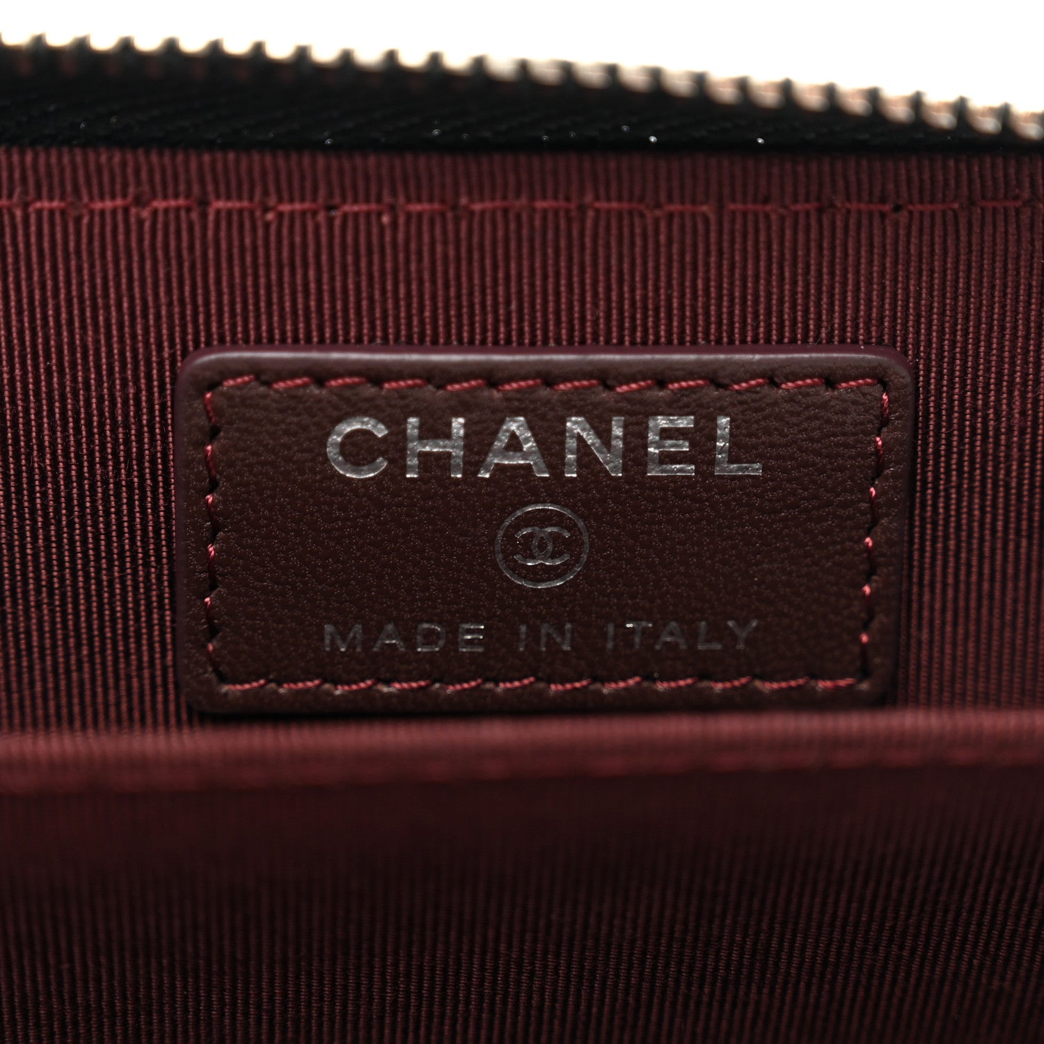 Chanel Lambskin Quilted Zip Coin Purse Black 6 of 8