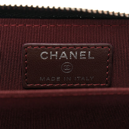 Chanel Lambskin Quilted Zip Coin Purse Black 6 of 8