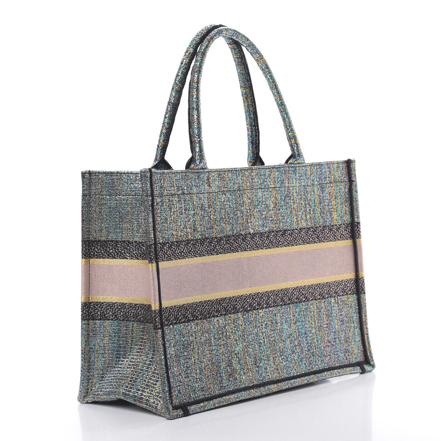Metallic Toile Medium Middle East Rose Gold Book Tote
