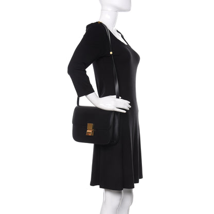 Celine Box Calfskin Medium Classic Box Flap Black 2 of 13