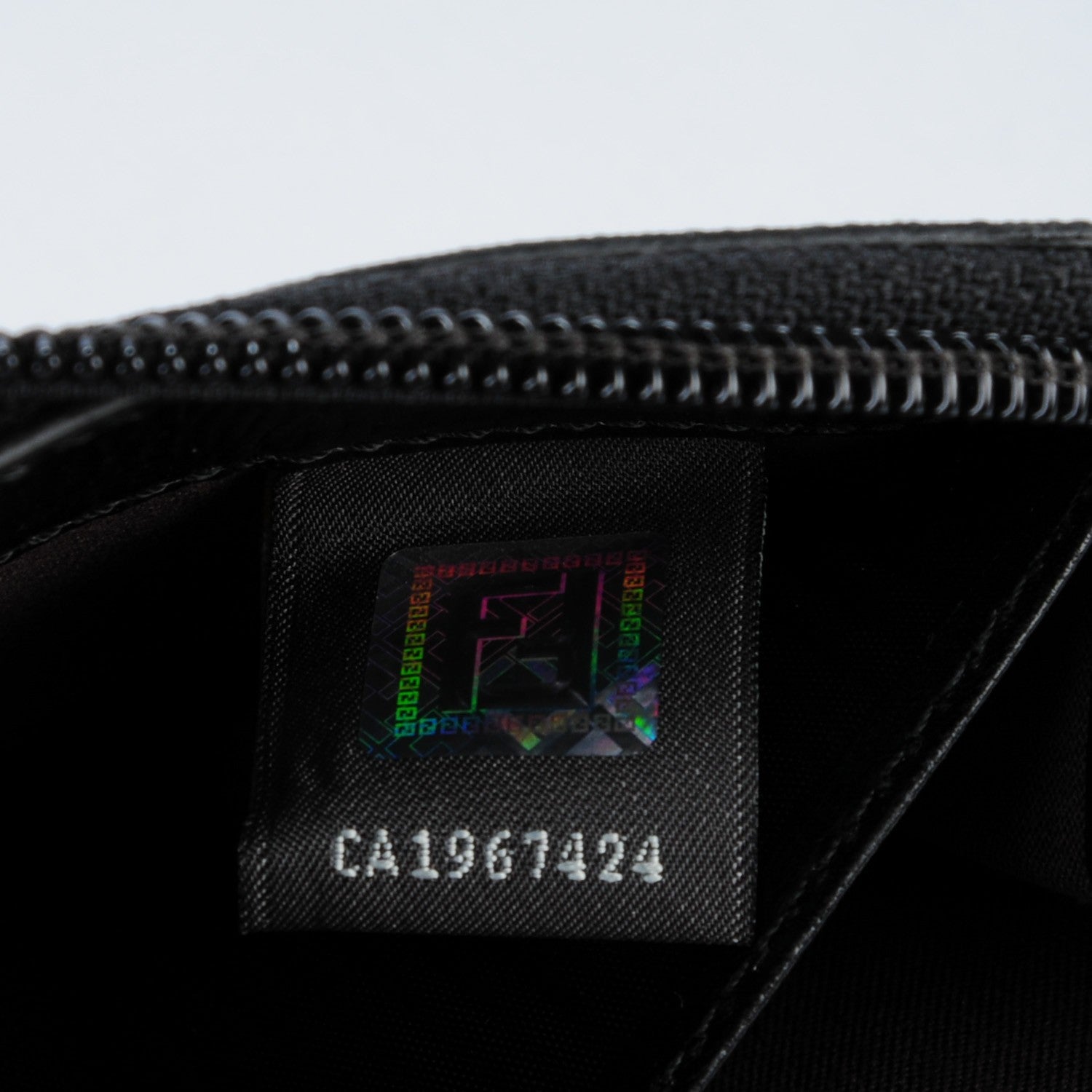 Fendi Zucca Spalmati Zip Around Wallet Black 5 of 8
