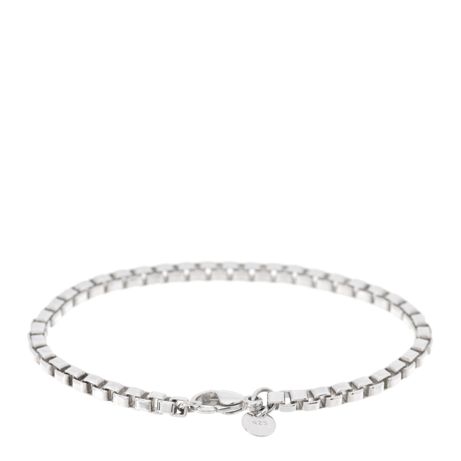 Tiffany Sterling Silver 4mm Venetian Link Bracelet 2 of 4