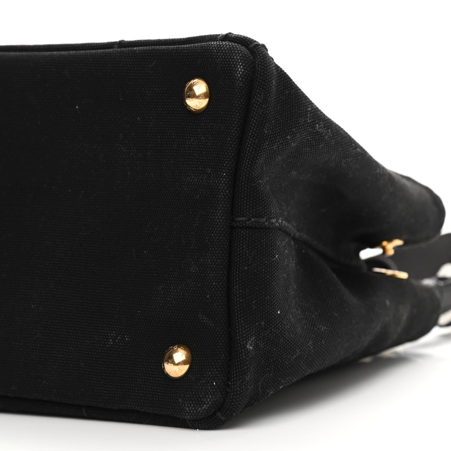 Prada Canapa Small Logo Tote Black Talco 10 of 12