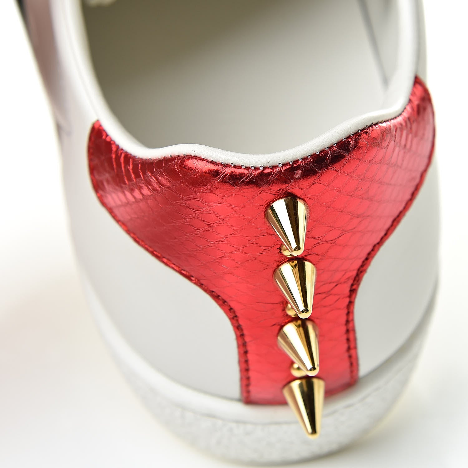Gucci Calfskin Web Pearl Studded Womens Ace Sneakers 35 White 13 of 14