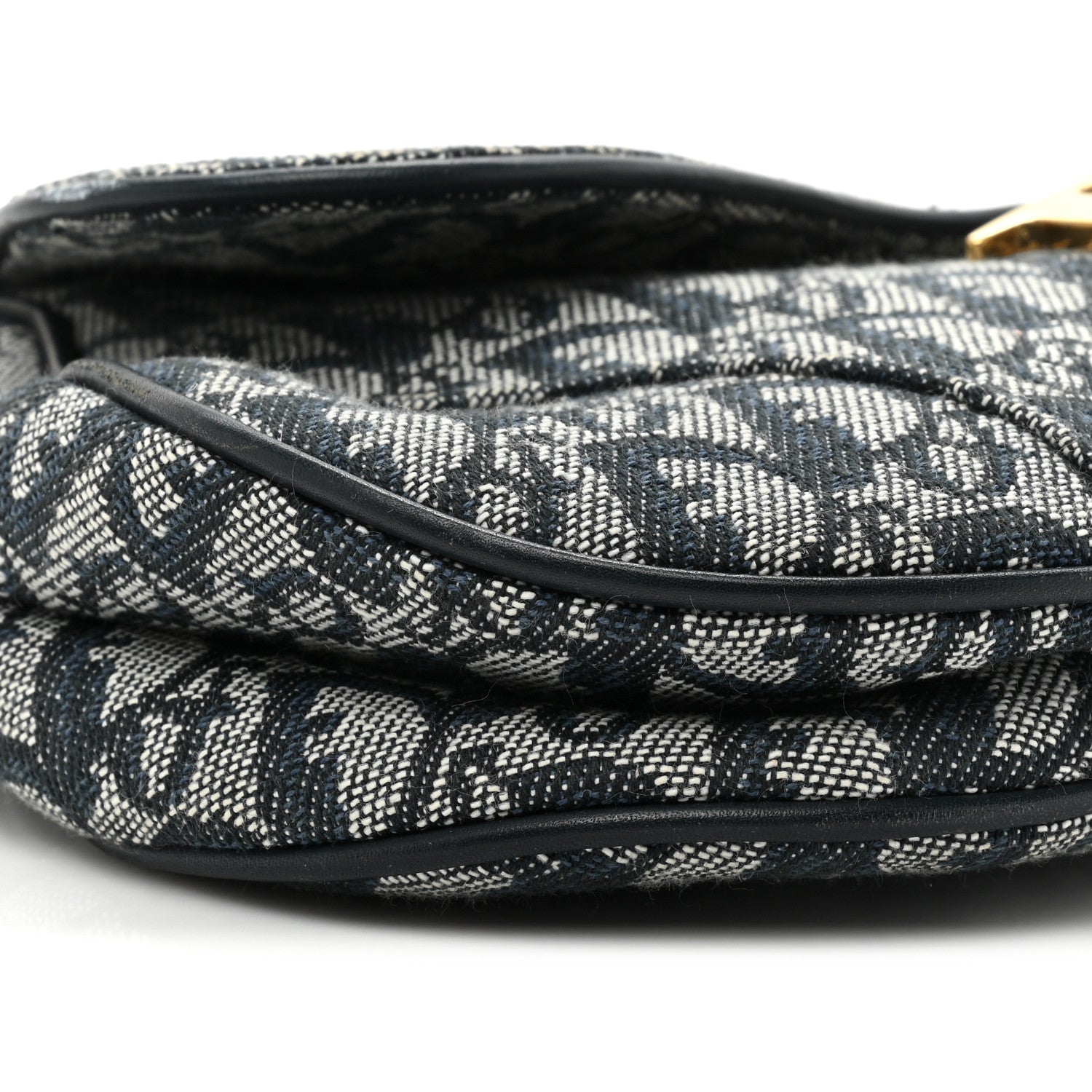 Christian Dior Monogram Saddle Bag Blue 8 of 13