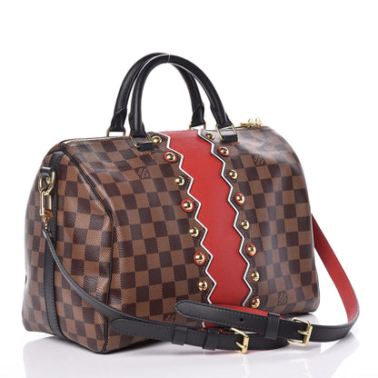 Louis Vuitton Damier Ebene Karakoram Speedy Bandouliere 30 3 of 10