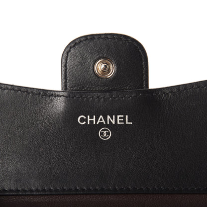 Chanel Lambskin Quilted Compact Flap Wallet Black 6 of 8