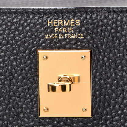Hermes Taurillon Clemence Kelly Retourne 35 Black 19 of 40