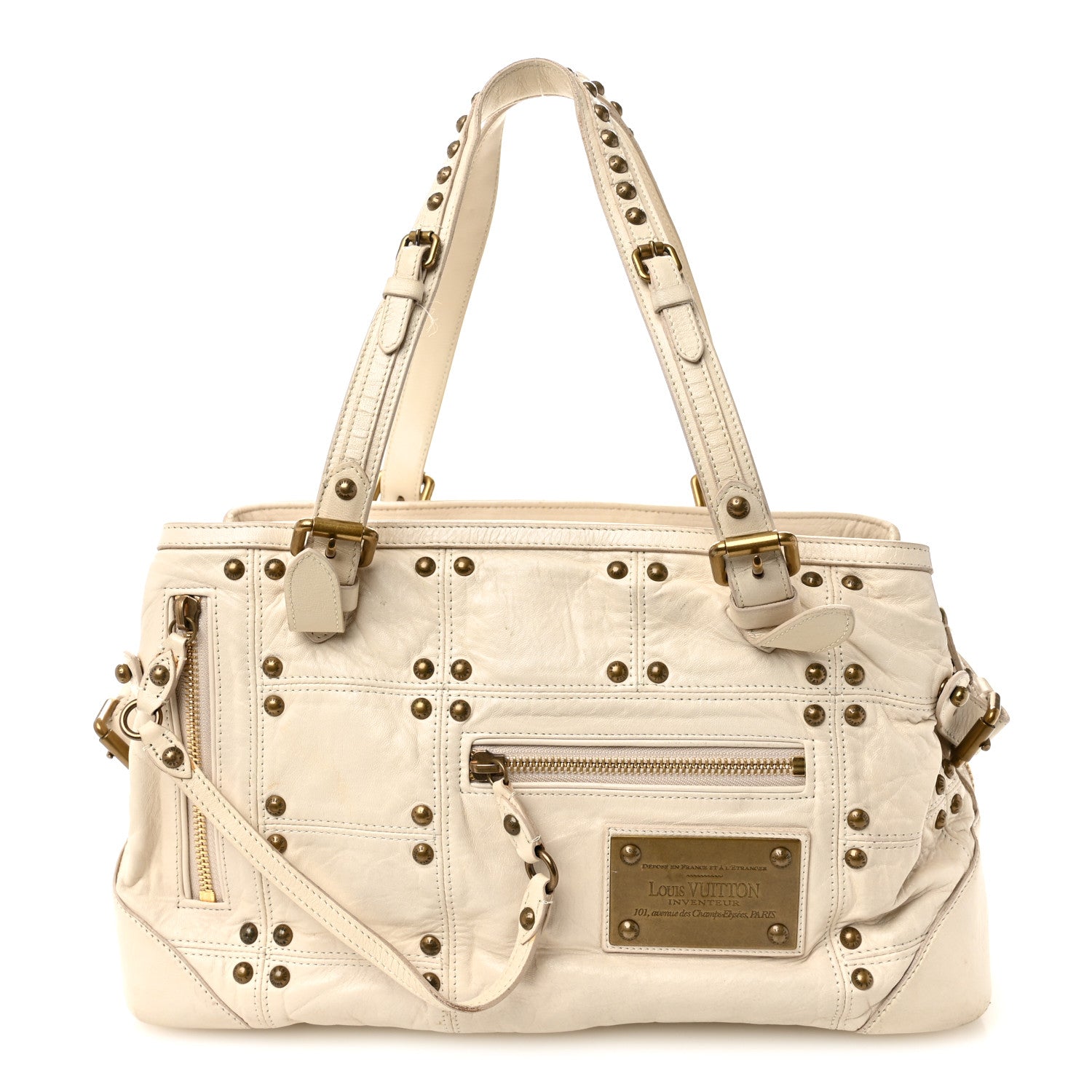 Louis Vuitton Lambskin Riveting White 1 of 13