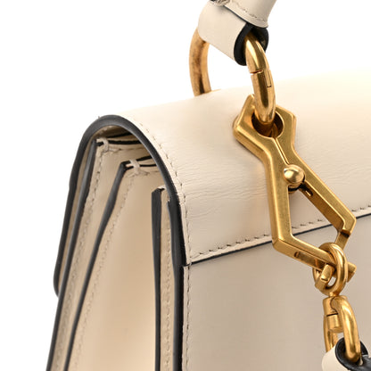 Gucci Calfskin Sylvie Web Small Queen Margaret Top Handle Bag White 15 of 15