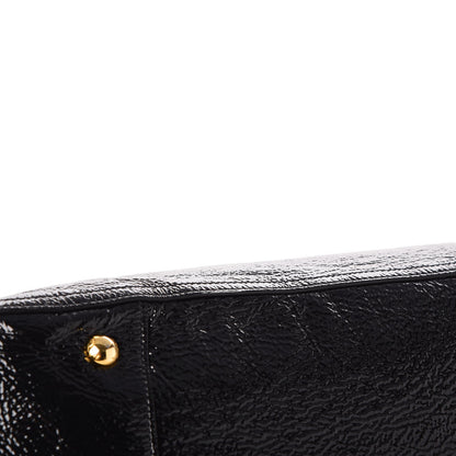 Prada Vernice Naplak Zipper Bowler Tote Black 11 of 11