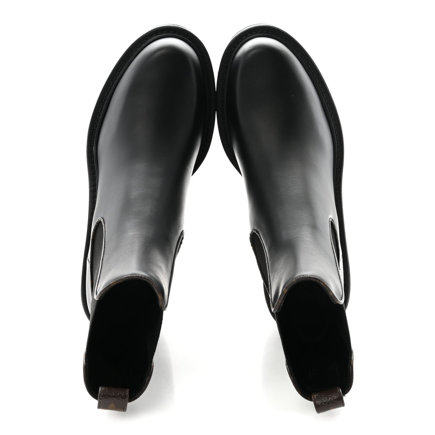 Calfskin Monogram Beaubourg Ankle Boots 38.5 Black