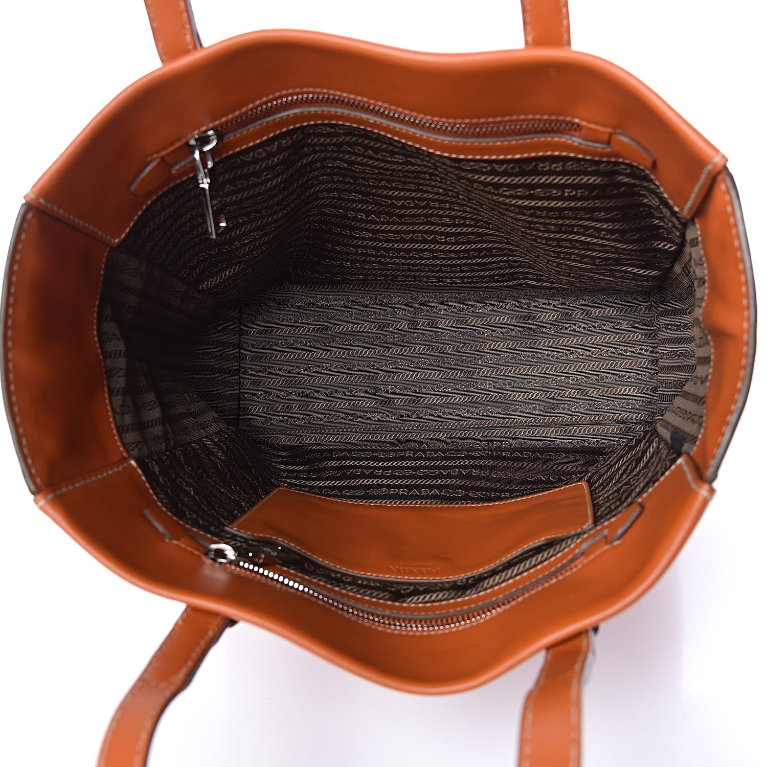 Prada City Calf Sport Tote Papaya 5 of 11