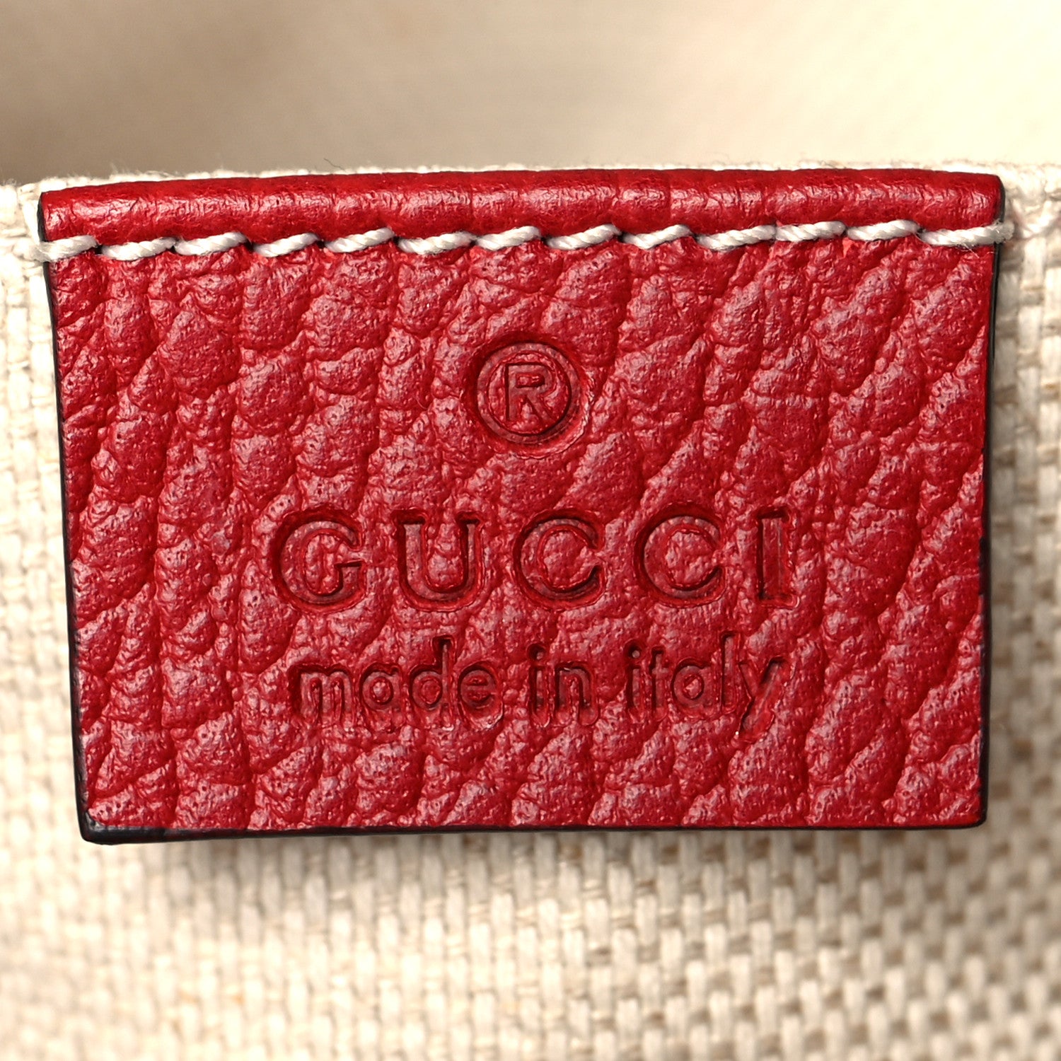 Gucci Pebbled Calfskin Soho Chain Backpack Hibiscus Red 6 of 15