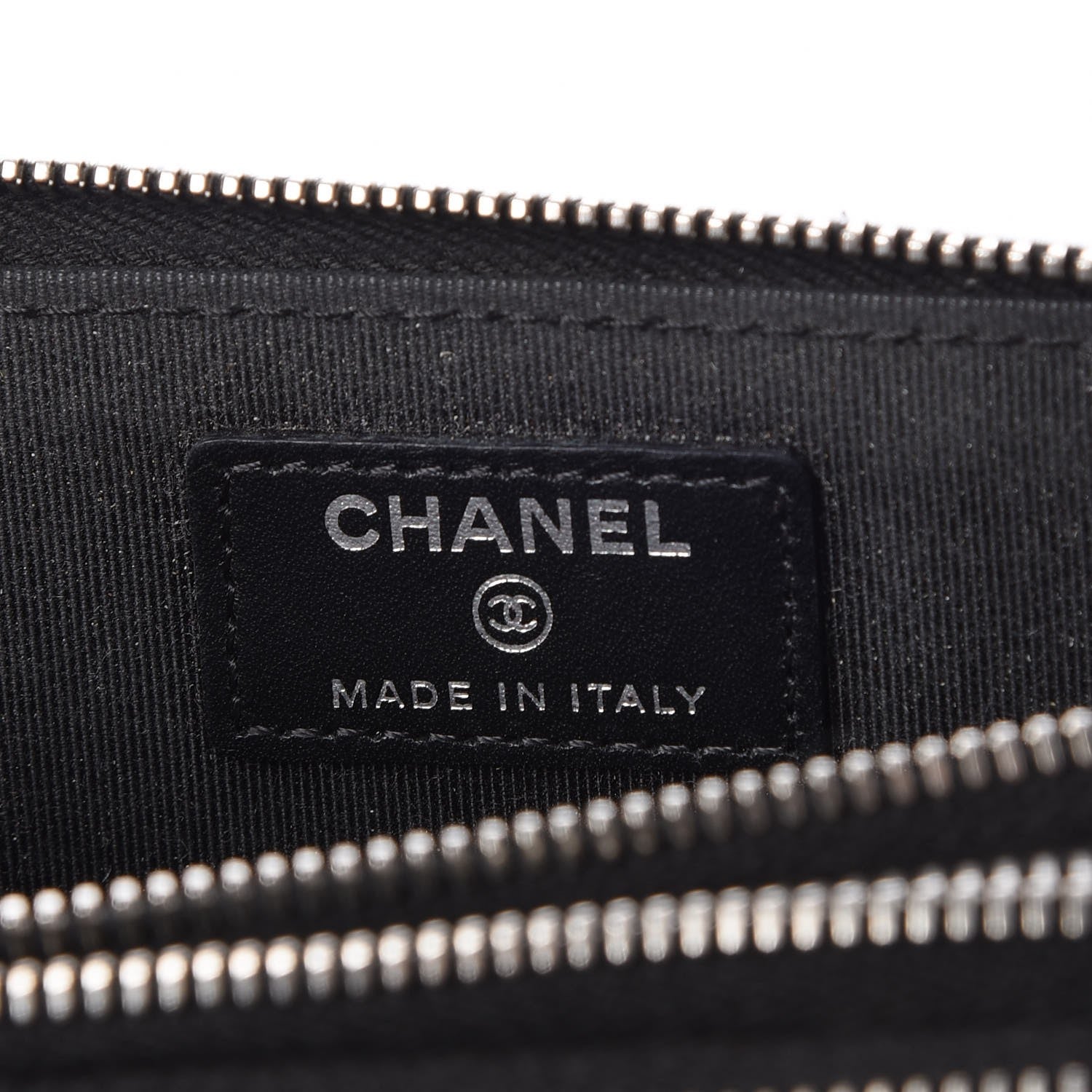 Chanel Patent Calfskin Quilted Zip Around Phone Holder Black 6 of 8