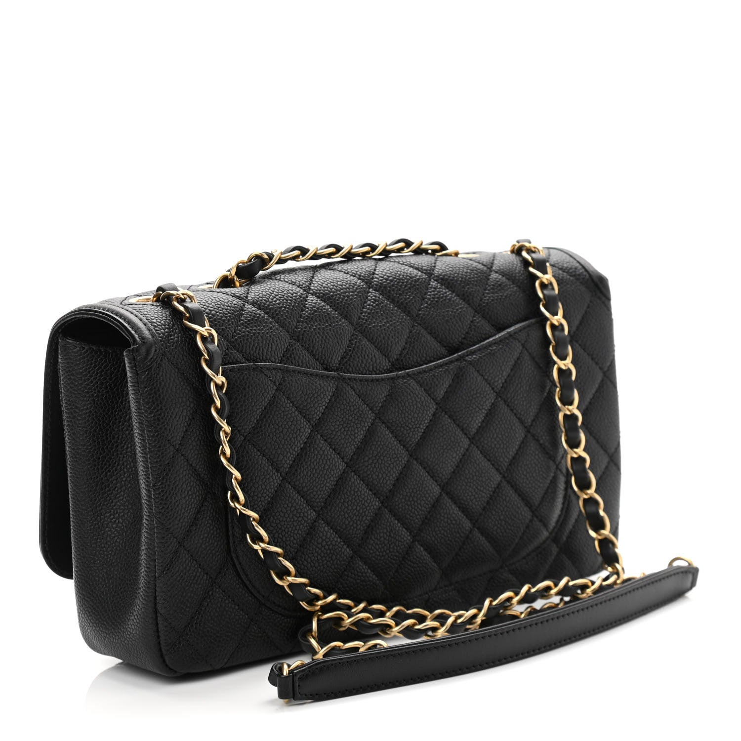 Chanel Caviar Quilted Medium CC Filigree Flap Black 3 of 13