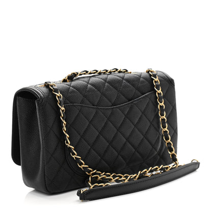 Chanel Caviar Quilted Medium CC Filigree Flap Black 3 of 13