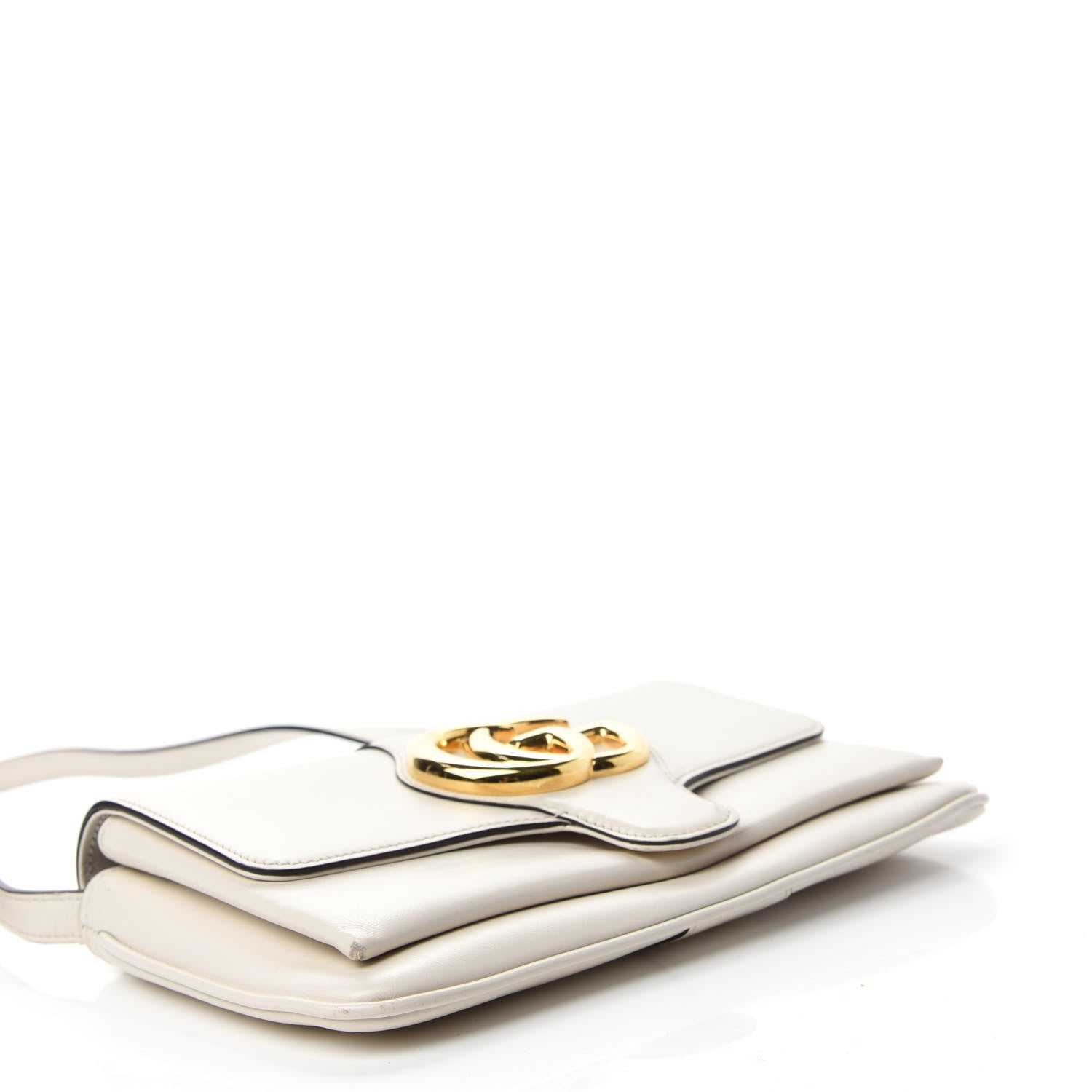 Gucci Calfskin Small Arli Flap Shoulder Bag Mystic White 4 of 10