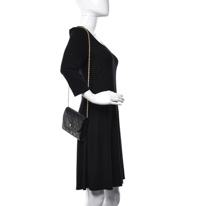 Chanel Lambskin Quilted Mini Evening Flap Black 3 of 12