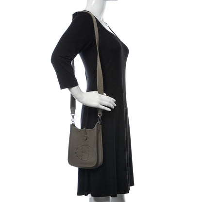 Hermes Taurillon Clemence Evelyne TPM Etain 2 of 10