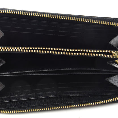 Louis Vuitton Epi Damier Race Zippy Wallet Black Yellow 5 of 7