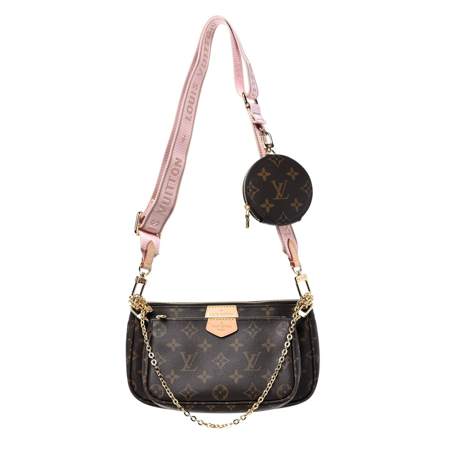 Monogram Multi Pochette Accessories Rose Clair