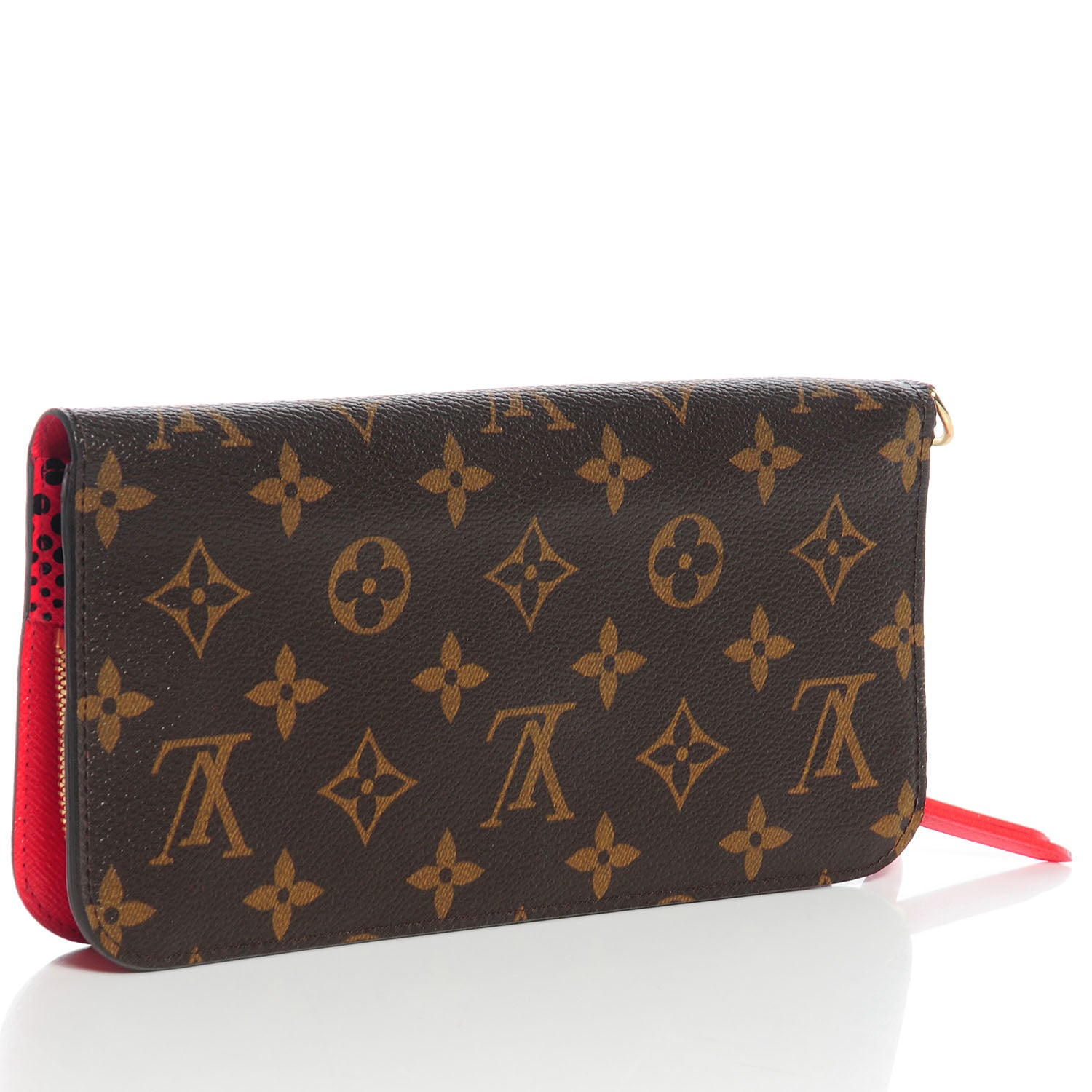 Louis Vuitton Monogram Kusama Waves Insolite Wallet Red 3 of 7