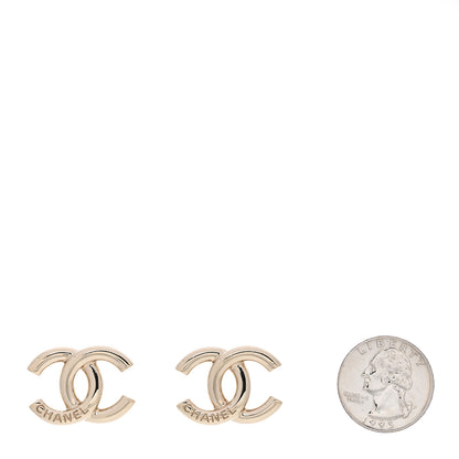 Chanel Metal CC Earrings Gold 2 of 5