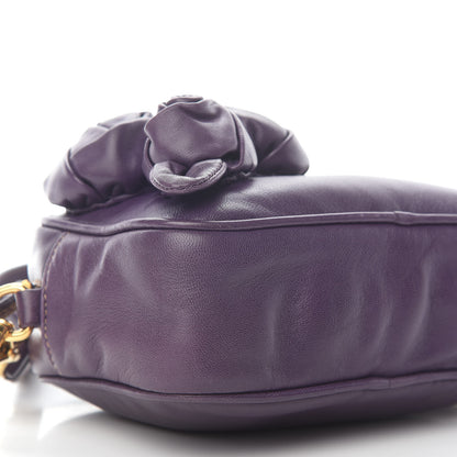 Prada Nappa Rosette Crossbody Clutch Viola 9 of 11