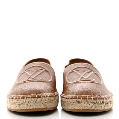 Louis Vuitton Monogram Leather Starboard Espadrille Flats 39 Brown 2 of 9