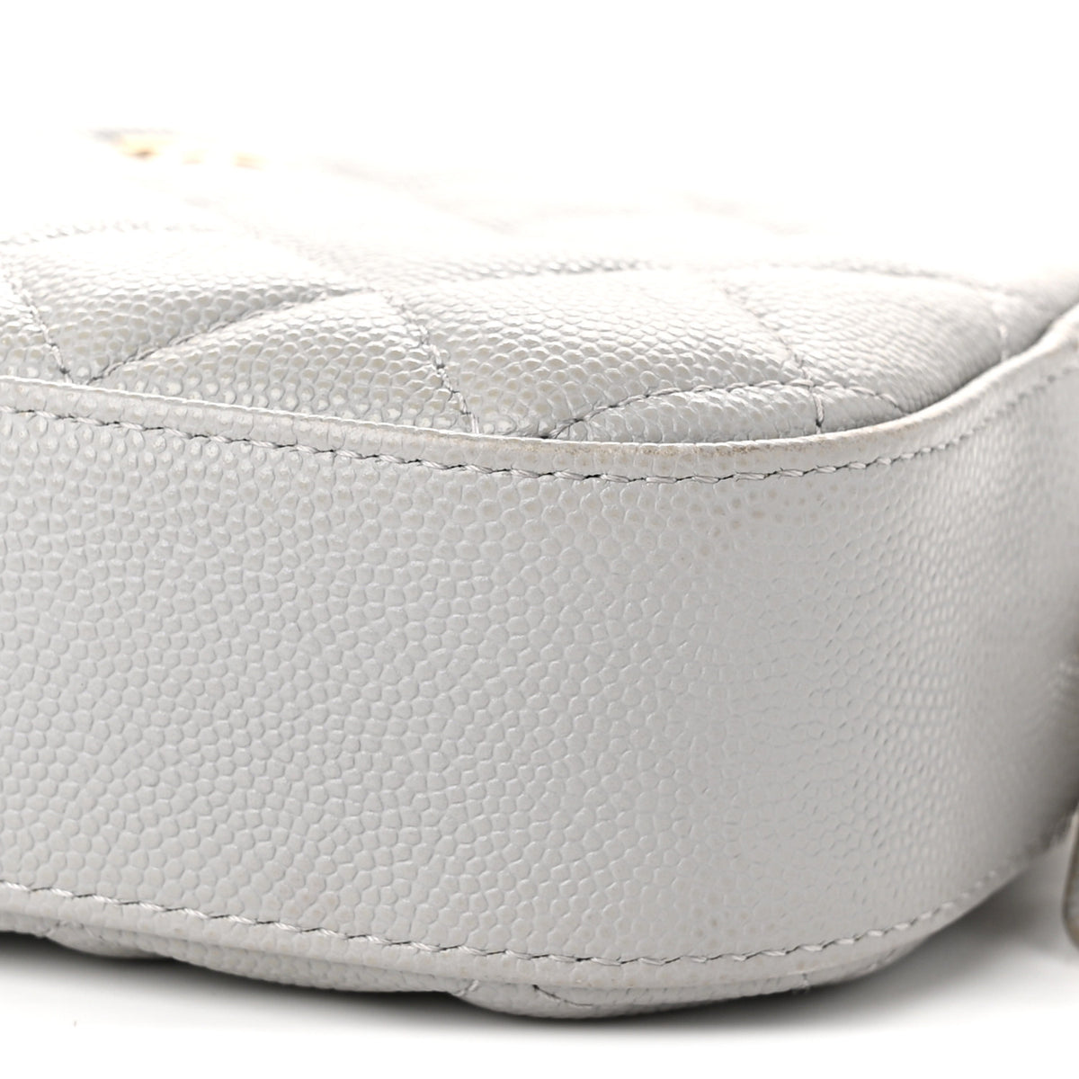 Chanel Caviar Quilted Camera Case Grey 11 of 12