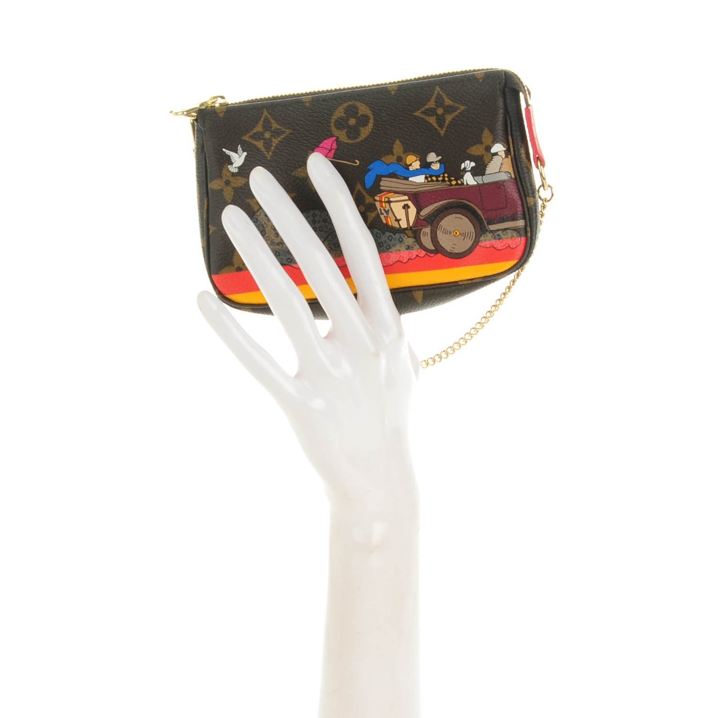 Monogram 2015 Christmas Animation Mini Pochette Accessories