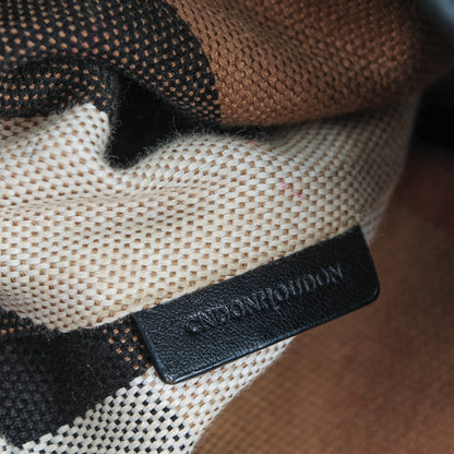 Burberry Calfskin Canvas Mega Check Small Maidstone Black 9 of 10