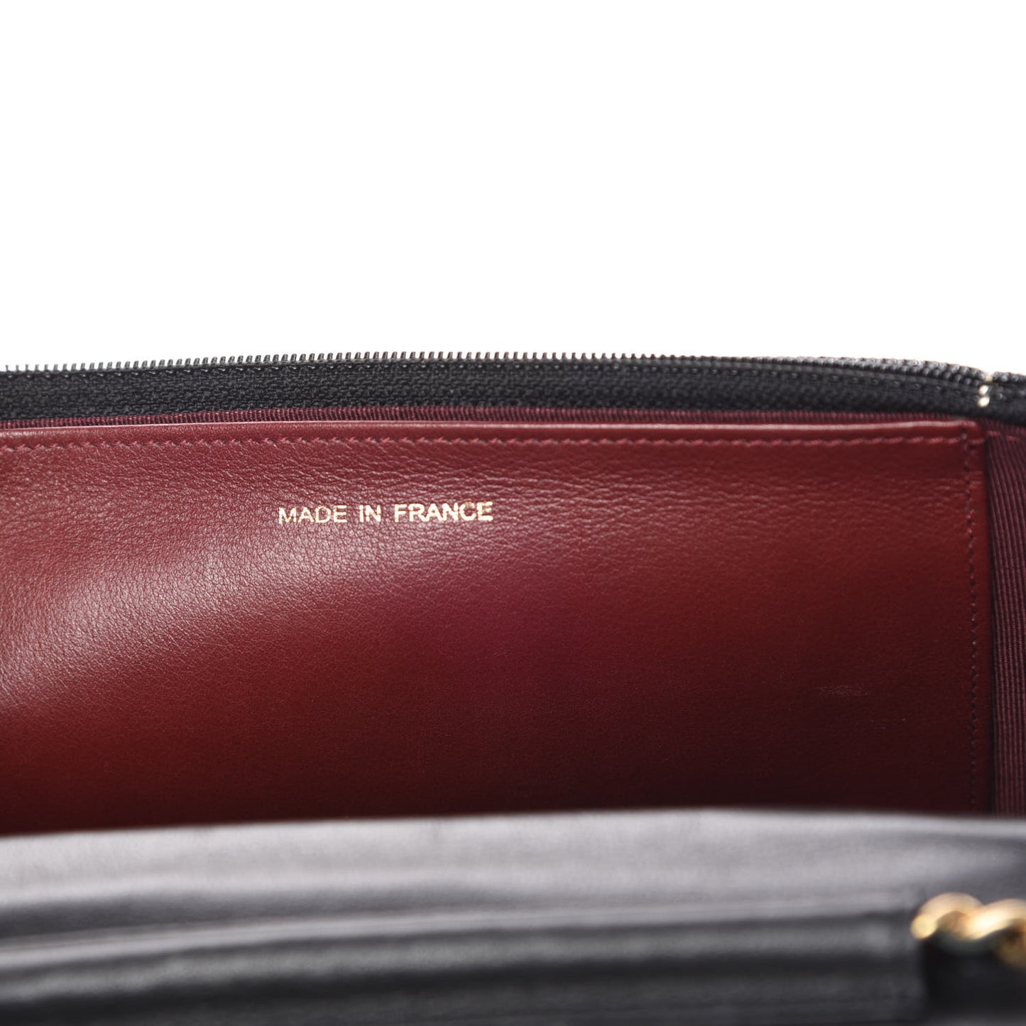 Aged Calfskin Quilted Reissue Wallet On Chain WOC Black