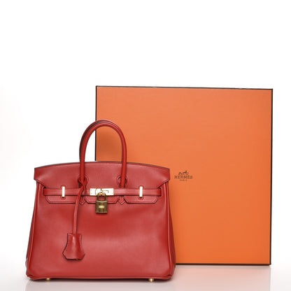 Hermes Swift Birkin 25 Vermillion 29 of 29