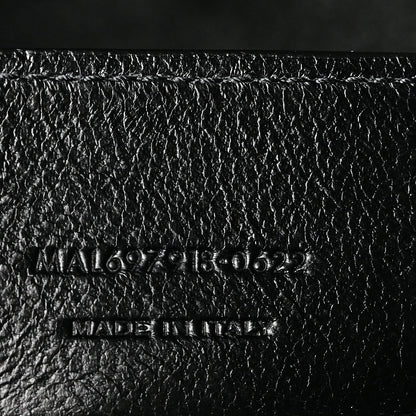 Saint Laurent Smooth Calfskin Paris VII Large Flat Hobo Black 8 of 11