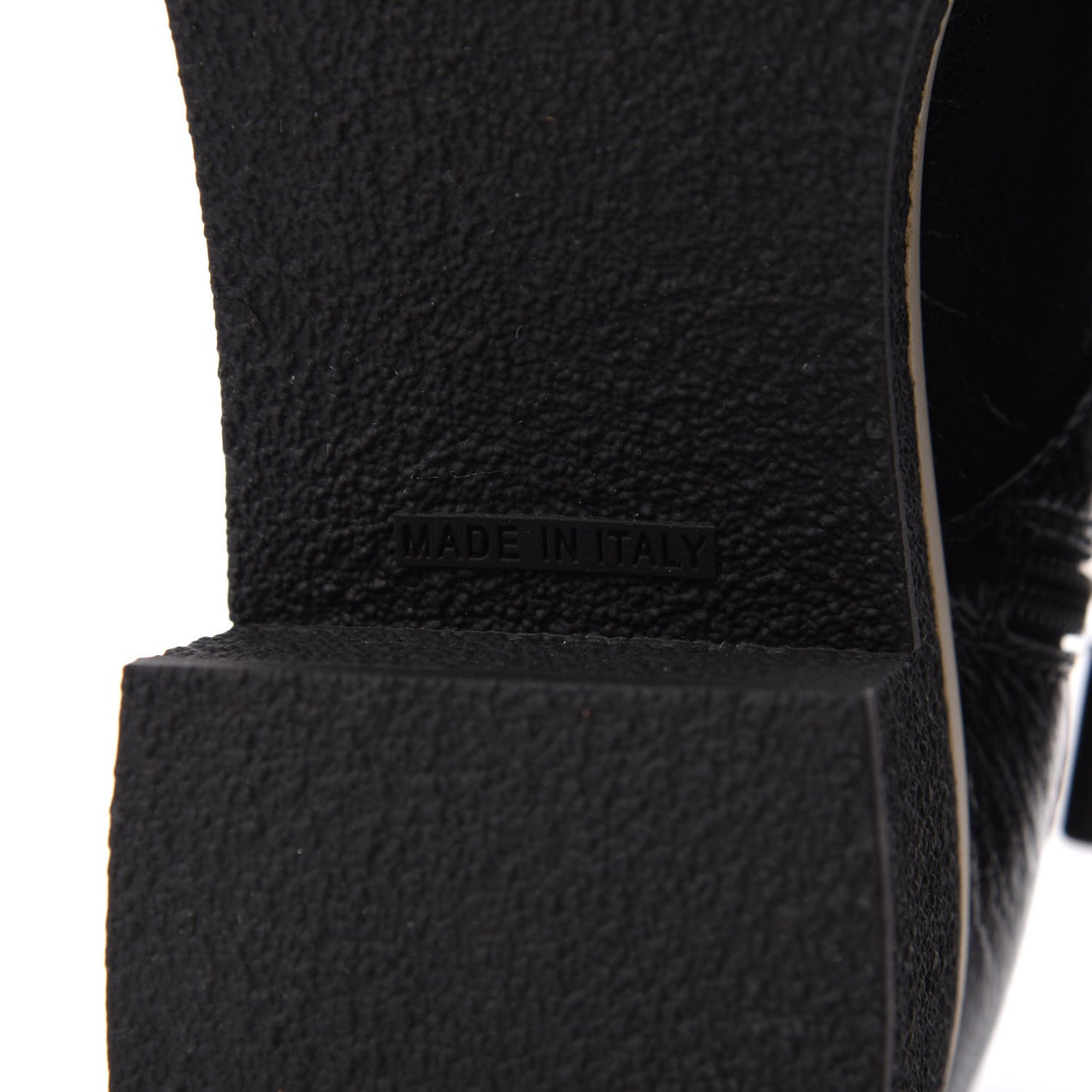 Shiny Crumpled Lambskin Cap Toe CC Lace Up Boots 40.5 Black