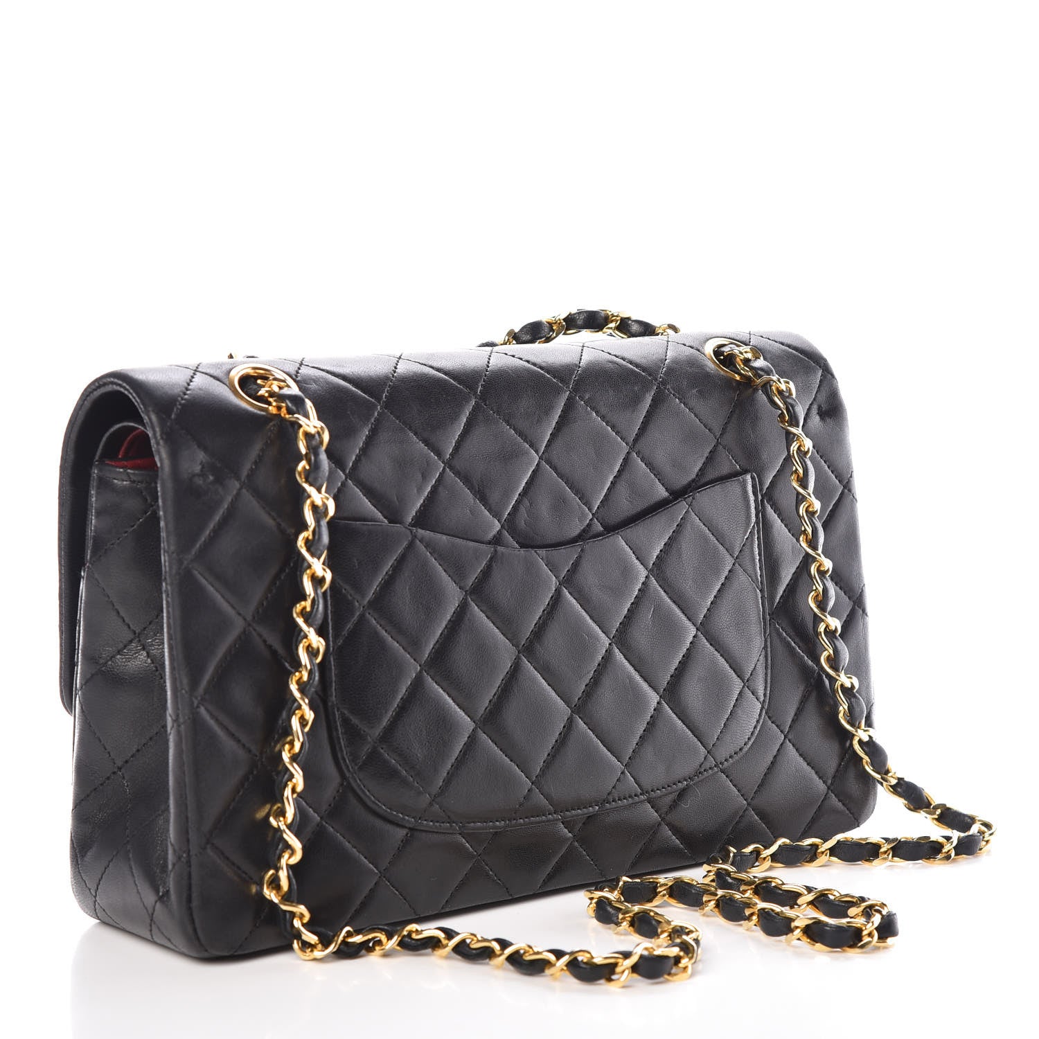 Chanel Lambskin Quilted Medium Double Flap Black 3 of 13