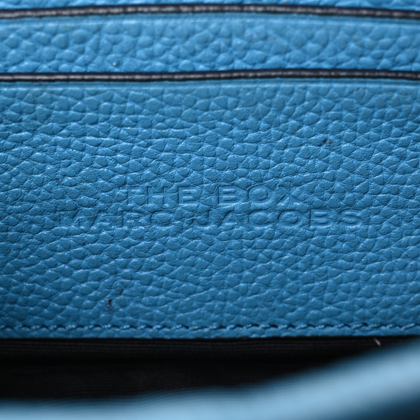 Calfskin Box Camera Bag Blue