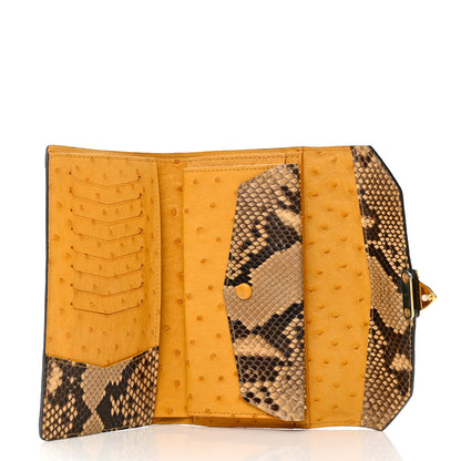 Louis Vuitton Monogram Python Ostrich Lizard Majestueux Wallet 6 of 9